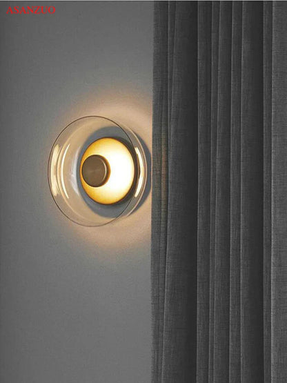 DecorBites™ Glass Bowl LED Wall Sconce for Modern Nordic Indoor Decor