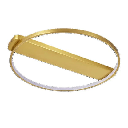 Lámpara de techo DecorBites™ Luxe Copper: Lámpara circular minimalista para dormitorio de estilo elegante