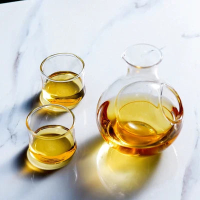 DecorBites™ Crystal Sake Ice Jug Wine Bottle Whiskey Flask Beer Cooler Dispenser