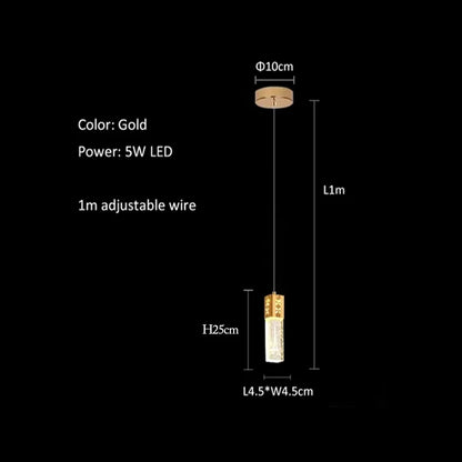 DecorBites™ Bubble Crystal LED Pendant Lights in Gold/Silver