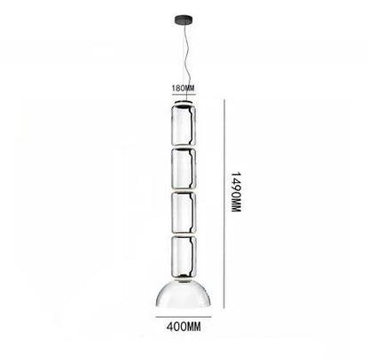 DecorBites™ Heavy Glass Modern Chandelier Pendant Lamps for Living Room, Dining Room, and Store