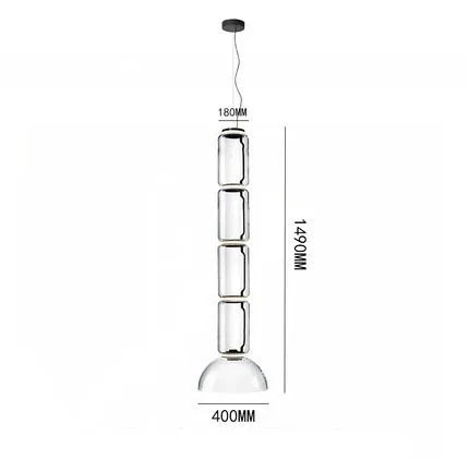Lámparas de Colgante de Candelabro Moderno de Vidrio Pesado Decorbites™ para Sala de Estar, Comedor y Tienda