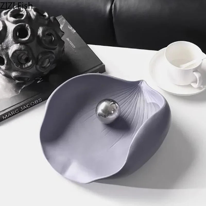 DecorBites™ Leaves Tray Jewelry Stand - Multicolour Earrings & Necklace Display Plate