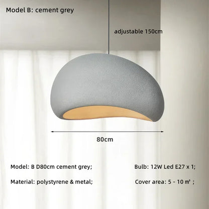 DecorBites™ Japanese Style Wabi-sabi LED Pendant Chandelier for Living, Dining, or Bar Decoration