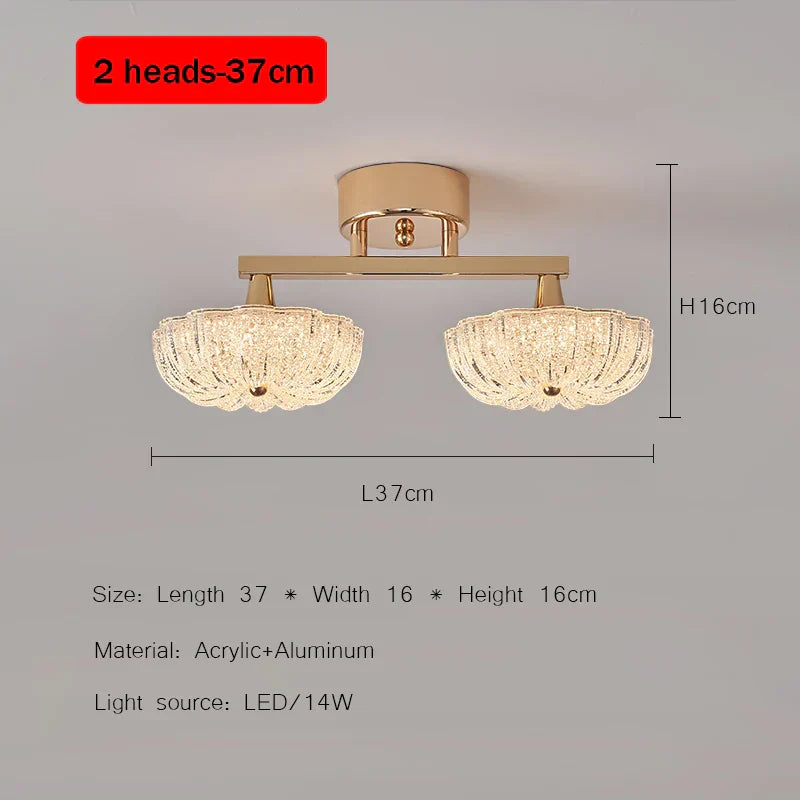 DecorBites™ Gold LED Ceiling Light for Home Bedroom Living Room Kitchen Lighting Fixtures