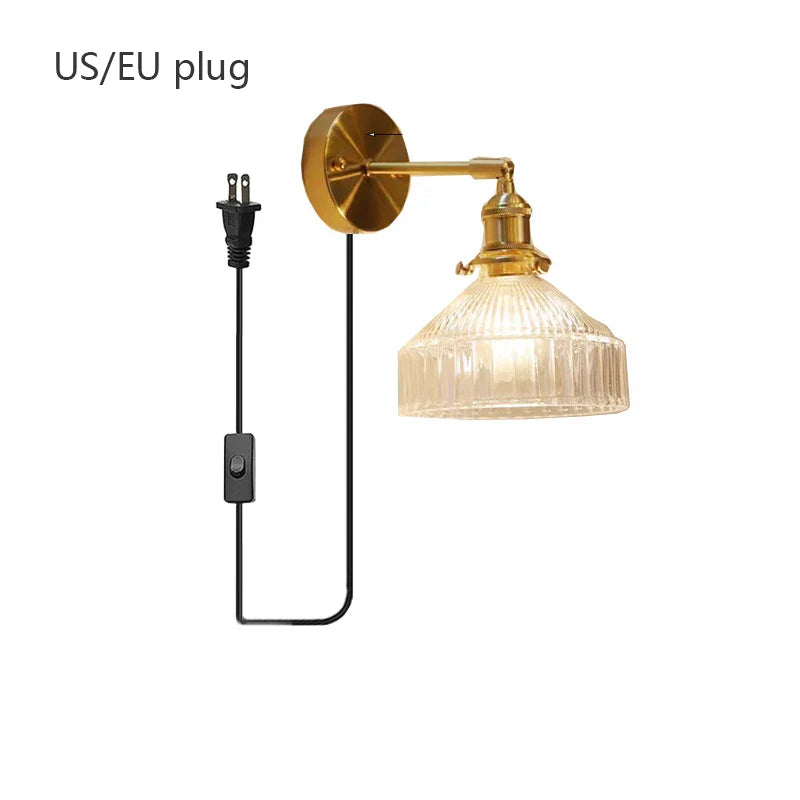 DecorBites™ Glass Shade LED Wall Lamp for Luxury Living Room Decor