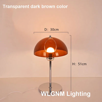 مصباح طاولة DecorBites™ Bauhaus Mushroom، إضاءة ليلية LED من الأكريليك العصري