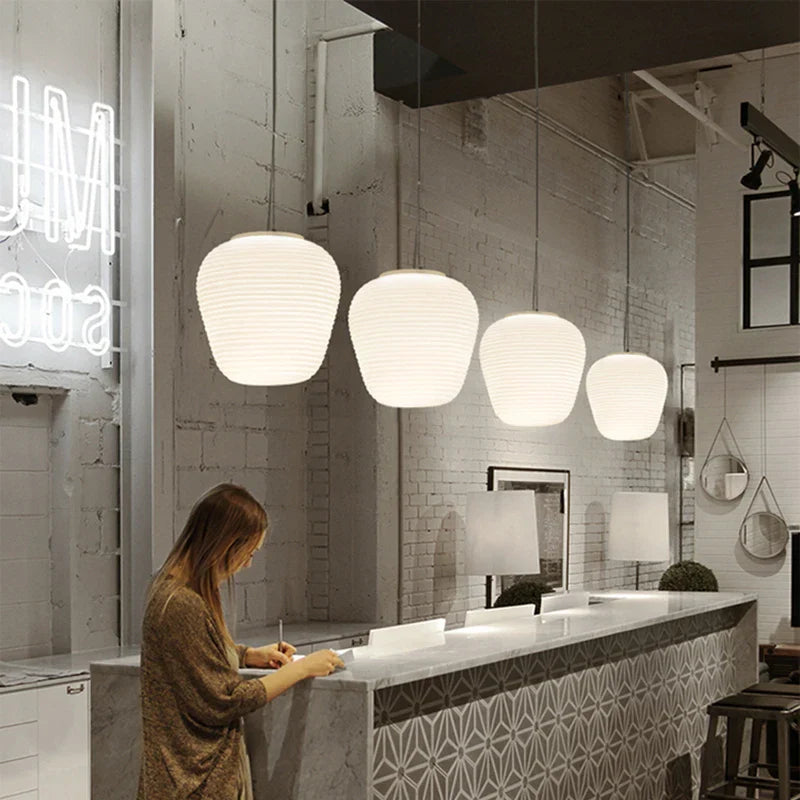 Lámpara colgante DecorBites™ Glass Cocoon para mesa de comedor o cocina, con luz LED E27.