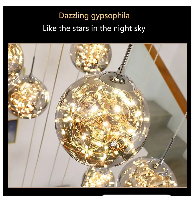 Spiral Crystal Ball Chandelier Light - Free Shipping
