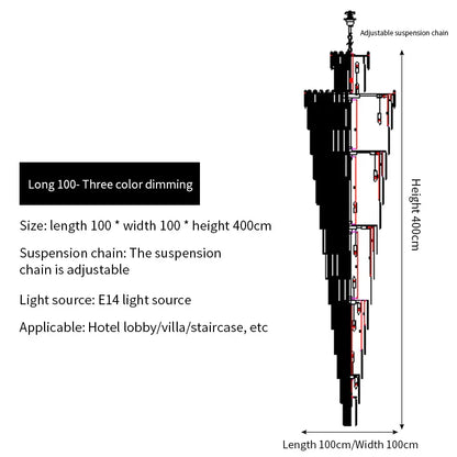 DecorBites™ Crystal Chandelier: Elegant Light Fixture for Luxury Interiors