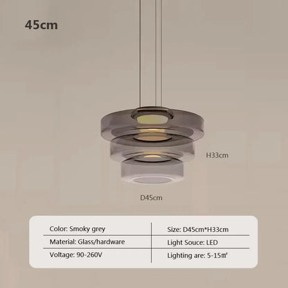 Nordic Glass Pendant Light in Green or Gray