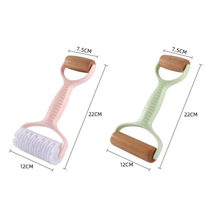 DecorBites™ Dough Roller Rolling Pin with Grid Knife - Two-in-One Multi-Function Tool