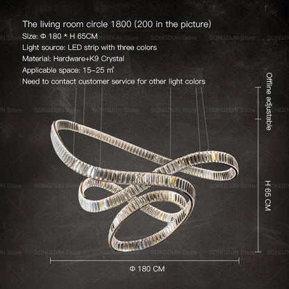 DecorBites™ Crystal Chandelier Luxury Designer Light for Elegant Living Spaces