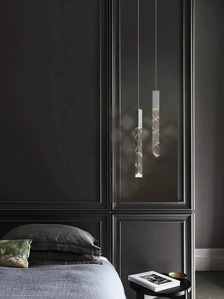 DecorBites™ Crystal Chrome LED Chandelier: Elegant Duplex Stair Lighting for Modern Interiors