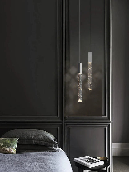 DecorBites™ Crystal Chrome LED Chandelier: Elegant Duplex Stair Lighting for Modern Interiors