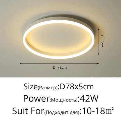 DecorBites™ Circular LED Ceiling Lights for Home Decor and Indoor Lighting