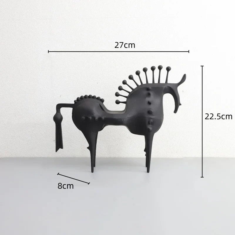 DecorBites™ Abstract Horse Metal Sculpture Decorative Figurine - Home Decoration Accessory