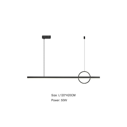 Lámpara de araña geométrica de cobre DecorBites™: Ambiente minimalista para bares y restaurantes