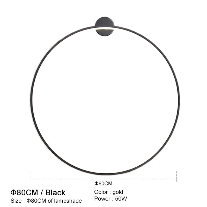 DecorBites™ LED Wall Lights for Modern Circle Decor in Bedroom, Living Room, Restaurant