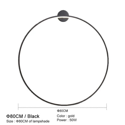 DecorBites™ LED Wall Lights for Modern Circle Decor in Bedroom, Living Room, Restaurant