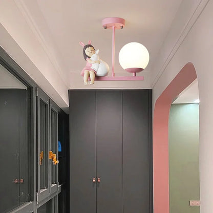 ديكوربايتس™ - مصباح سقف LED لحماية العين برسومات كرتونية لغرفة الأطفال