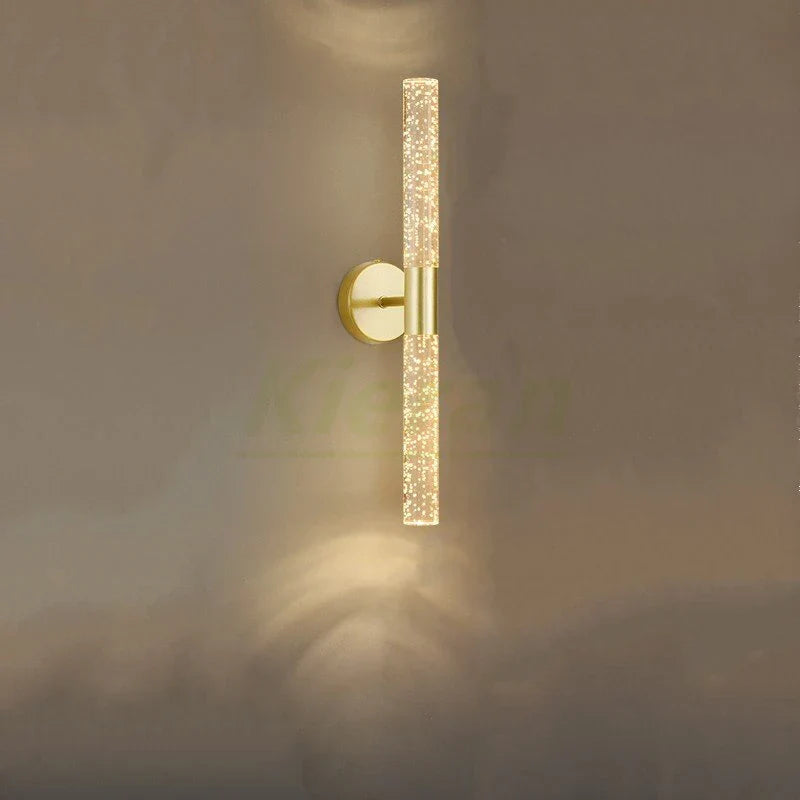 Lámpara de pared LED de cristal DecorBites™ para decoración de dormitorio y sala de estar