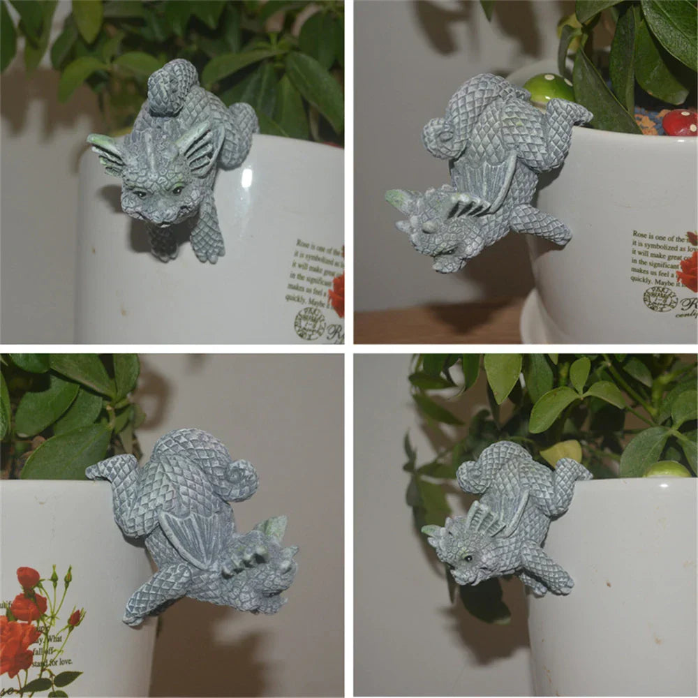 DecorBites™ Dino Garden Sculpture - Fun Dinosaur Decor for Yard, Wall & Windows