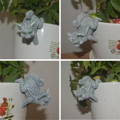 DecorBites™ Dino Garden Sculpture - Fun Dinosaur Decor for Yard, Wall & Windows