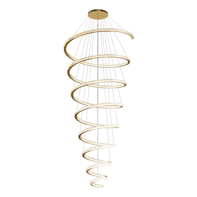 DecorBites™ Crystal Duplex Ring Pendant Light Chandelier