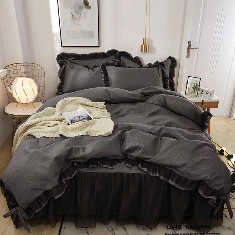 Ruffled Cotton Bed Skirt
