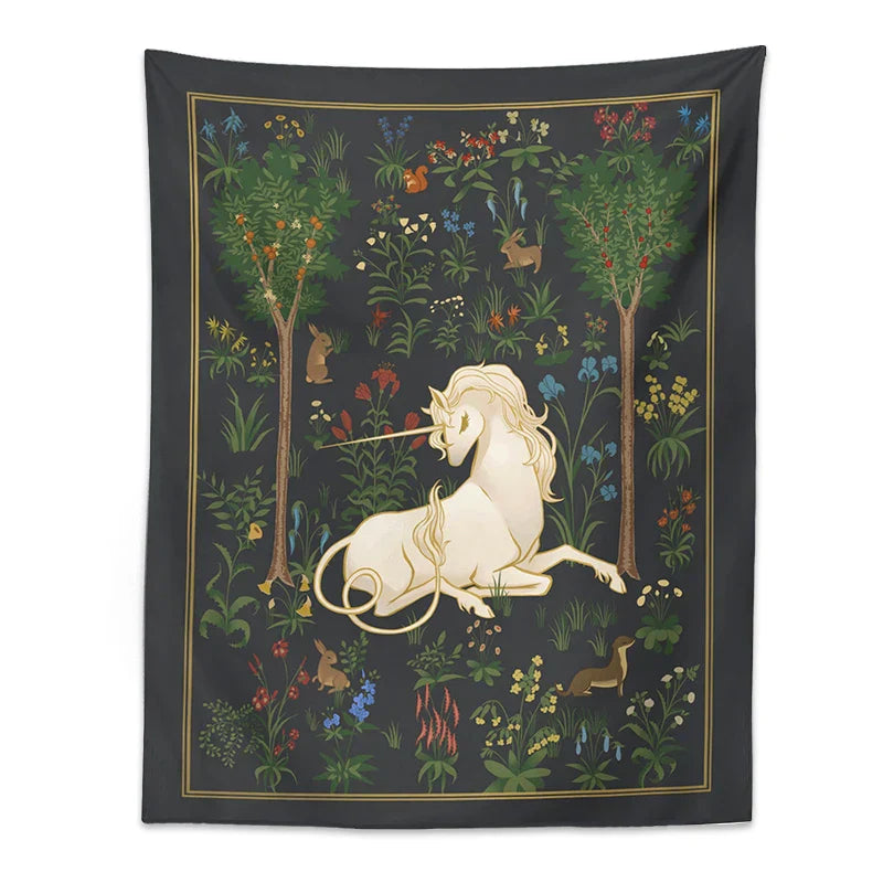 Decobites Unicorn Tapestry Wall Hanging Beach Towel Yoga Mat Home Decor