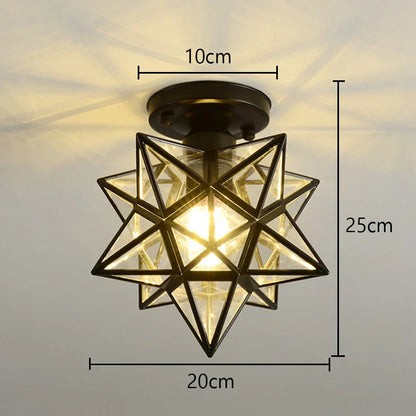 DecorBites™ Glass Crystal LED Ceiling Chandelier for Home Decor