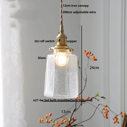 DecorBites™ LED Glass Pendant Light Fixture for Study Restaurant Kitchen Stair Hanglampen