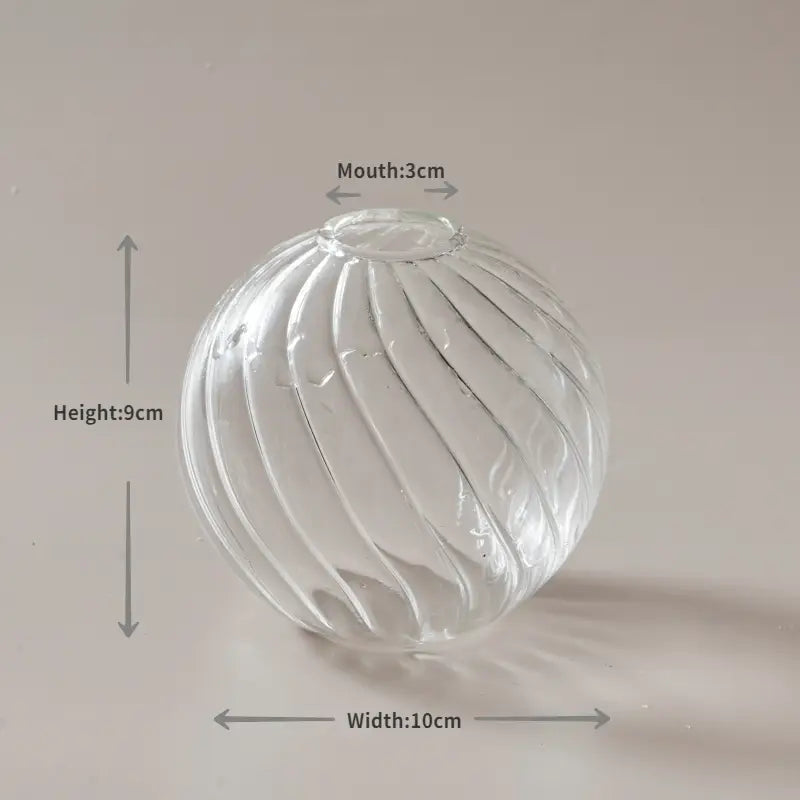 Modern Nordic Glass Vases Set for Home and Wedding