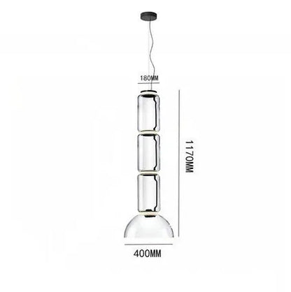 DecorBites™ Heavy Glass Modern Chandelier Pendant Lamps for Living Room, Dining Room, and Store