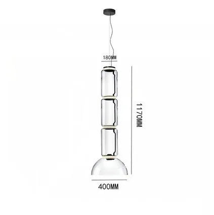 Lámparas de Colgante de Candelabro Moderno de Vidrio Pesado Decorbites™ para Sala de Estar, Comedor y Tienda