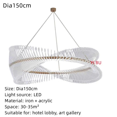 DecorBites™ Golden Round Ceiling Chandelier for Bedroom Dining Art Gallery Indoor LED Fixture