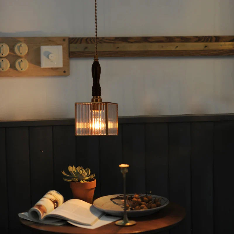 Decorbites™ Glas-LED-Pendantleuchte: Japanisches Vintage-Kupfer-Hängeleuchte für die Heimdekoration