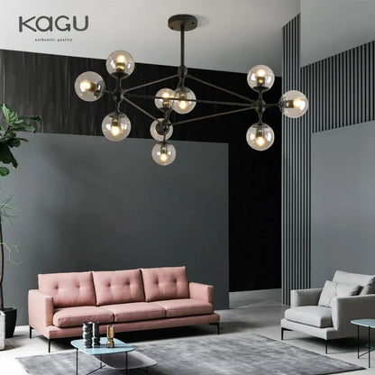 ثريا كرة زجاجية من ديكوربايتس™، إضاءة ديكورية عصرية بسيطة