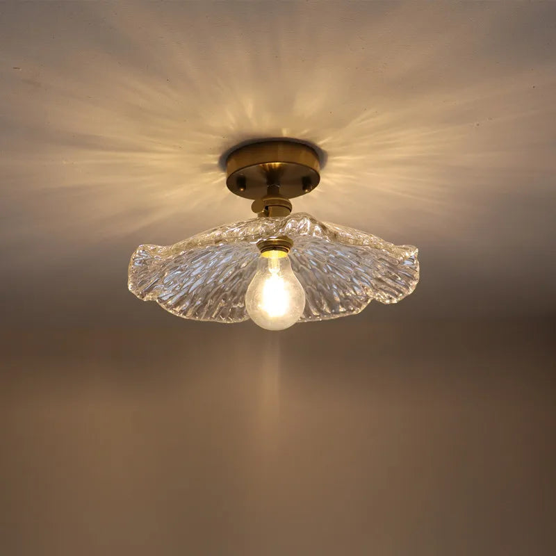 DecorBites™ Green Glass LED Pendant Light - Nordic Modern Copper Luminaire Suspendu