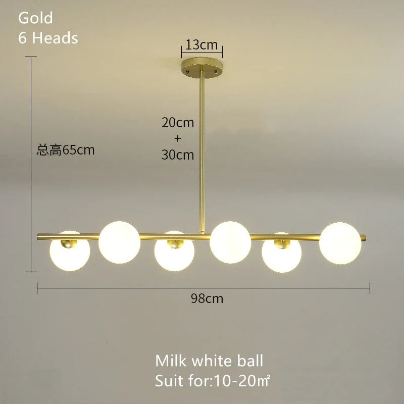 Lámparas colgantes de bola de cristal DecorBites™ - Luces LED colgantes modernas para la decoración del hogar