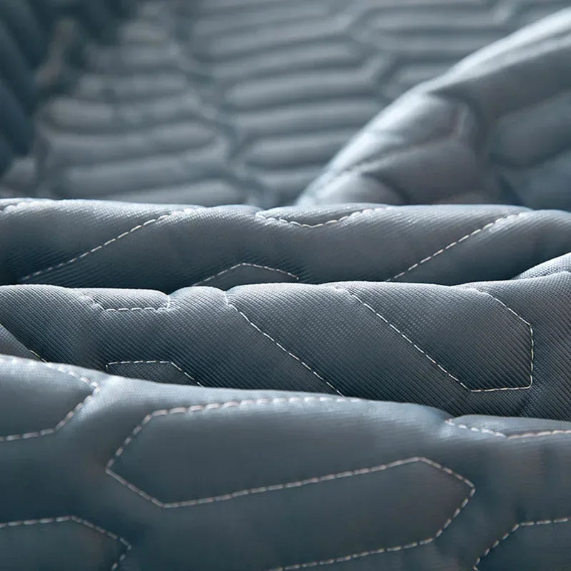 DecorBites™ Cooling Latex Fitted Sheet Set: Soft 3-Layer Mattress Protector for Hot Sleepers