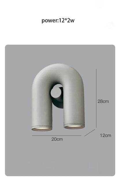 DecorBites™ LED U-shaped Wall Lamp for Stylish Home Lighting