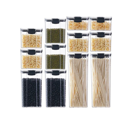DecorBites™ Kitchen Storage Food Container Cereal Organizer Breadbasket Plastic Order