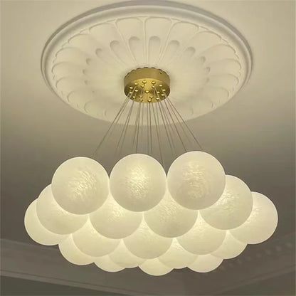 Nordic bubble Chandelier kids room decoration moon planet lamp Living Dining Room French bedroom Hotel Glass Ball Hanging lamp