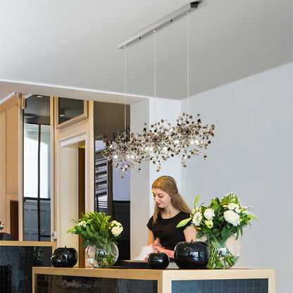 DecorBites™ LED Chandelier: Modern Simplicity for Living, Dining Room, Kitchen, Bedroom - Home Decor Light Fixture