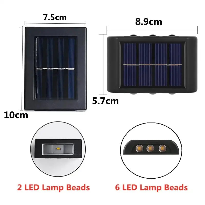 DecorBites™ Solar LED Outdoor Wall Light