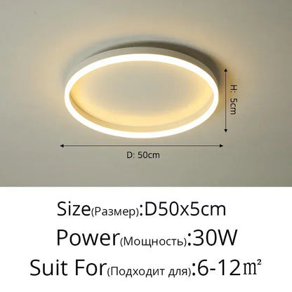 DecorBites™ Circular LED Ceiling Lights for Home Decor and Indoor Lighting