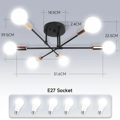 Lámpara colgante de techo LED DecorBites™ para cocina, sala de estar y decoración del hogar
