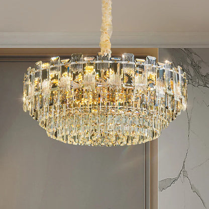 DecorBites™ Crystal Light Chandelier: Luxury European Livingroom Lamp 2024 Collection